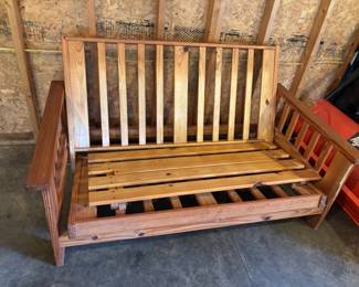 Mission style futon, needs cushion