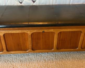 Vintage MCM Lane Cedar Chest with padded top