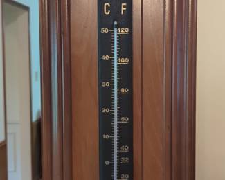 Vintage Thermometer with Leather Strap