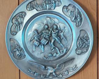 Hudson Pewter American Independence Commemorative Plate