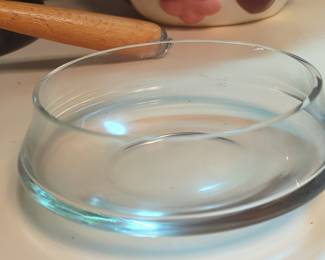 Vintage Clear Glass Ashtray or Small Bowl