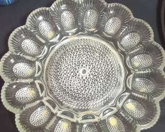 Indiana Glass Hobnail Deviled Egg Plate