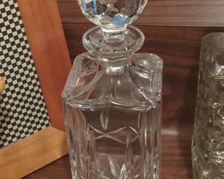 Atlantis Crystal 'Miguel' Decanter with Faceted Stopper