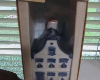 Vintage KLM Blue Delft House