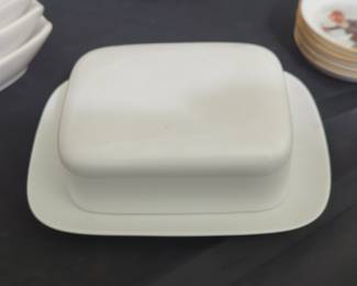 White Porcelain Butter Dish by Rosenthal