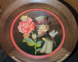 ANRI "Happy Birthday" 1974 by Juan Ferrandiz Wood Plaque