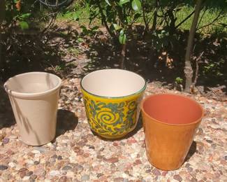 Assorted Talavera and Terracotta Planters