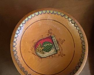 Augsburg Coat of Arms Wooden Trinket Dish