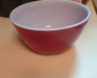 Pyrex Red Mixing Bowl 402