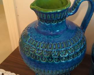 Bitossi Rimini Blu Ceramic Pitcher