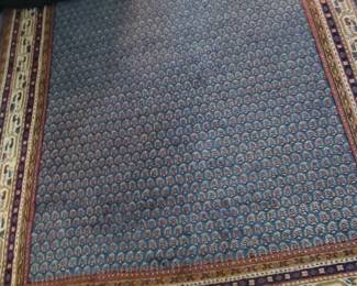 Hand-Knotted Wool Persian Rug