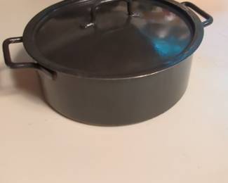 Vintage Dansk Kobenstyle Enamelware Stock Pot with Lid
