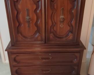 Vintage Thomasville French Provincial Armoire Dresser