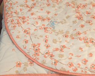 Cozy Line Home Fashions Cherry Blossom Floral Quilt Set