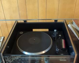 Fisher Studio-Standard MT-35 Turntable with Receiver and Cassette Deck Console