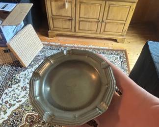Queen Anne Pewter Plate