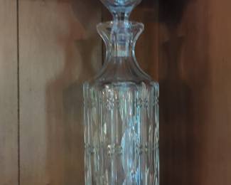Cut Crystal Decanter with Stopper - Cristal d'Arques