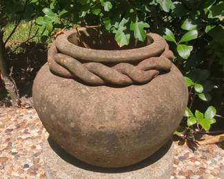 Terracotta Rope-Twist Planter