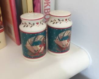 Christmas Rocking Horse Salt and Pepper Shakers