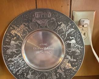 EW Regensburg Pewter Plate 'Zur Vermählung'
