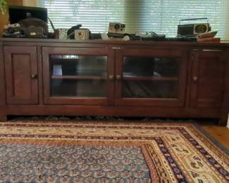 Leick Home Westwood Cherry Hardwood 60 in. W TV Stand