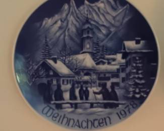 Bareuther Weihnachten 1978 Collector Plate