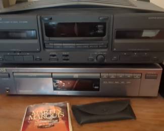Kenwood KXW-1000 Stereo Cassette Deck and JVC XL-M303 CD Player