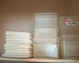 IRIS USA Clear Storage Boxes with Lids