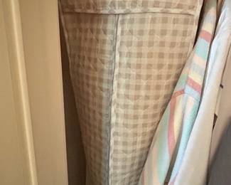 Quilted Gingham Garment Bag