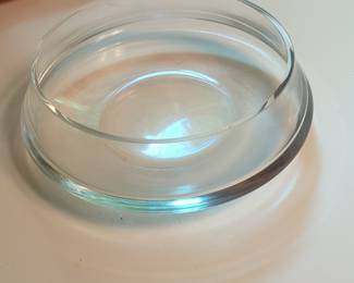 Vintage Clear Glass Ashtray or Small Bowl