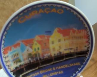 Curacao Pontoon Bridge & Handelskade Decorative Plate