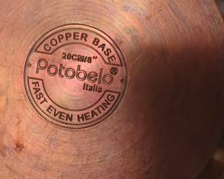 Potobelo Italia Copper Base Sauté Pan
