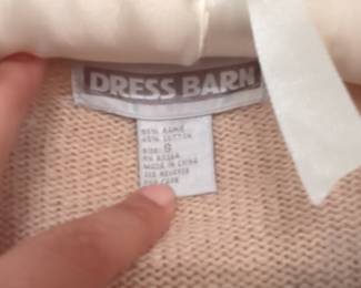 Dress Barn Floral Embroidered Cardigan