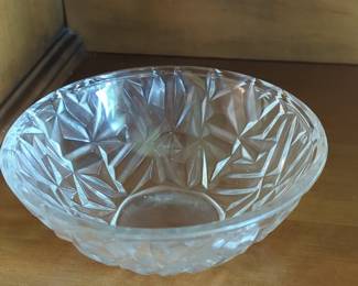 Tiffany & Co. "Rock Cut" Crystal Bowl