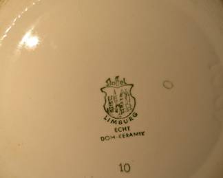 Staffel Limburg Dom-Keramik "House" Motif Canister with Lid
