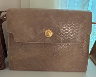 Albert nipon  Leather Shoulder Bag