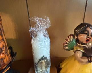 Vintage Angel Figurine Candle Holder