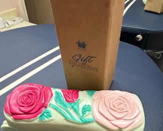 Avon "Rose" Scented Candle Holder