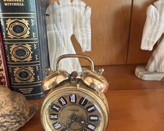 Vintage Blessing Brass Alarm Clock