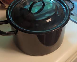 Sanas Prima Qualitat Enamel Stock Pot with Lid