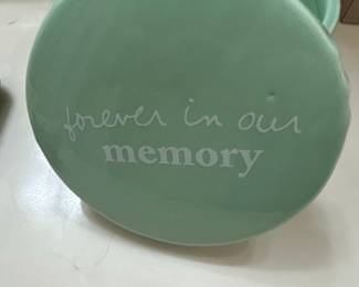 Ceramic "Forever in Our Memory" Urn