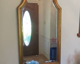 Ornate Gold Gilt Arched Wall Mirror