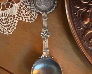 Sterling Silver Souvenir Spoon - Wasserturm (Water Tower) Motif