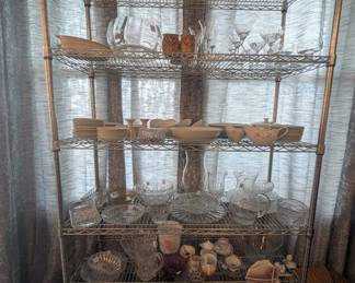 Dishware, crystal, kitchen items