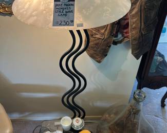Post Modern Memphis Style Wave Lamp