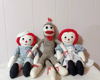 Raggedy Ann Dolls - Sock Money