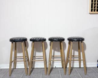 Set of 4 MCM Style Barstools