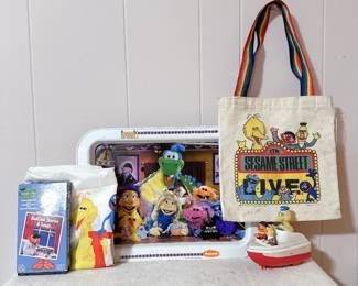 Sesame Street Live Canvas Tote Bag - Sesame Street Wind-up Boat Bath Toy - Nickelodeon Eureeka's Castle TV Tray -