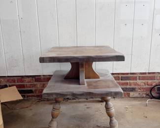 Antique Mid-Century Step Side Accent Table