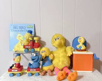 Vintage 1985 Playskool Hasbro Sesame Street Muppets Jack in the Box - Sesame Street Wind-up Boat Bath Toy